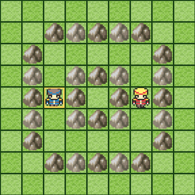ステージ6-4のマップ